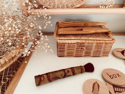 Natural Bamboo Fine Motor Tools Set