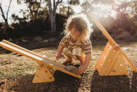 Wooden Ramps & Seesaw set