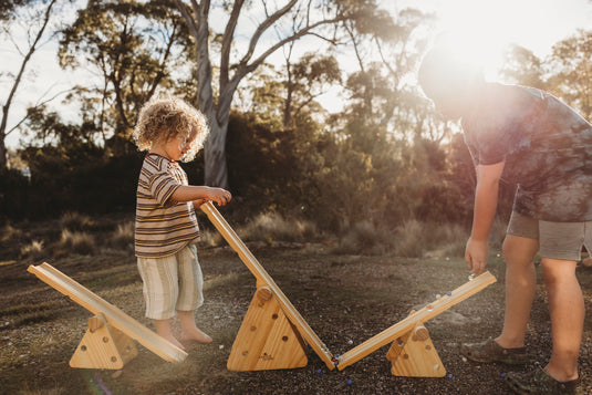 Wooden Ramps & Seesaw set