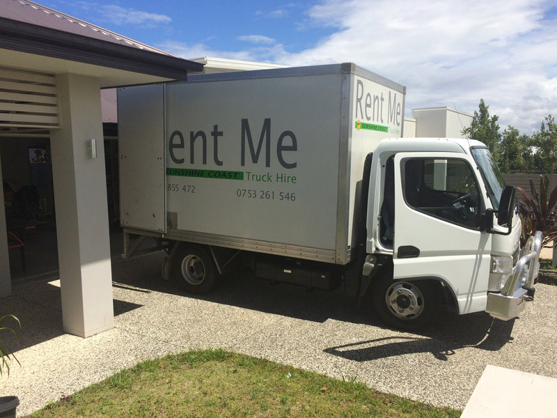 One of our first shipments, driving the truck ourselves from the sea port to our home garage