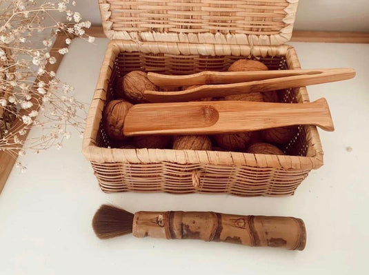 Natural Bamboo Fine Motor Tools Set