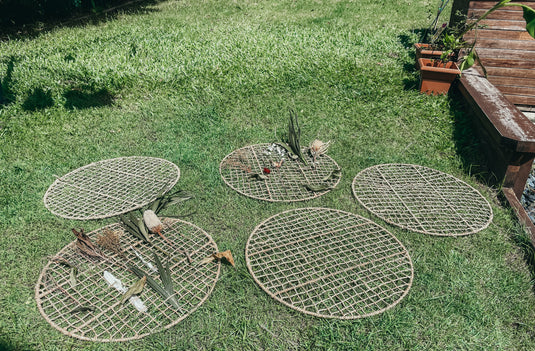 Round Nature Weaving Frame - Community Weaving  Pack (5 frames)
