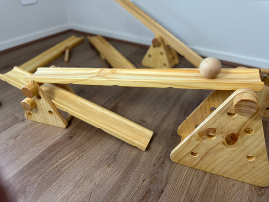 Wooden Ramps & Seesaw set