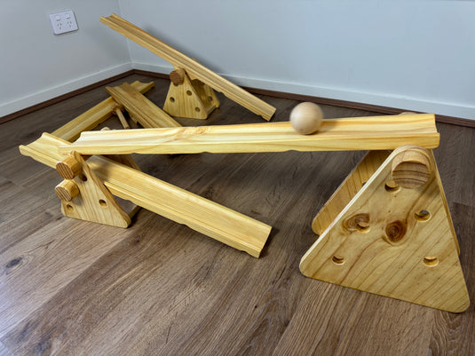 Wooden Ramps & Seesaw set