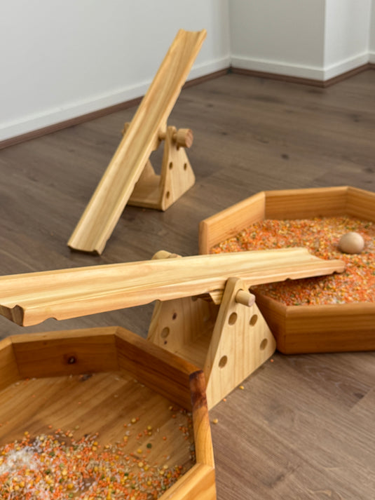 Wooden Ramps & Seesaw set