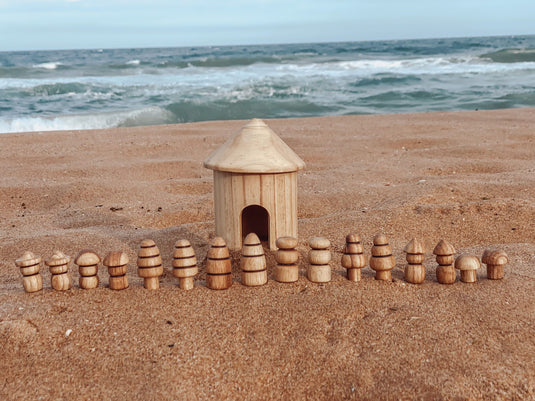 Small World - Diverse Wooden Figurine Set
