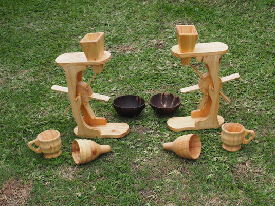 Wooden Water & Sand Wheel PLAY SET