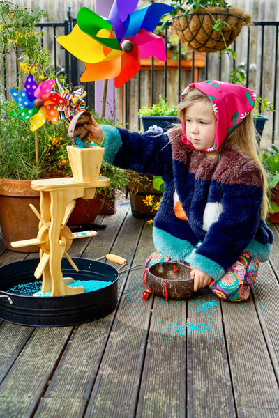 Wooden Water & Sand Wheel