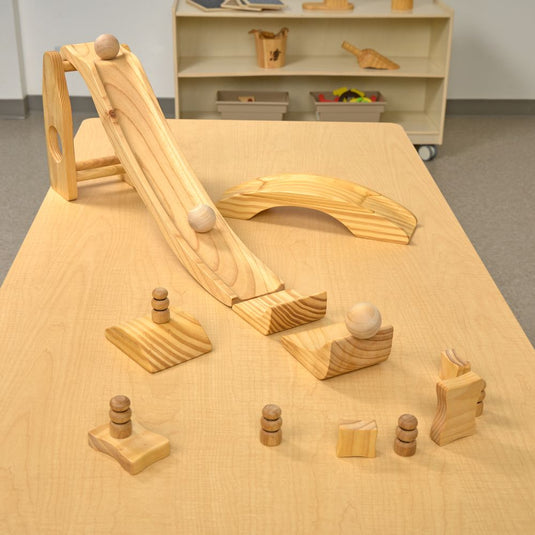 Smash, Jump & Roll – Large Wooden Ball Run Set